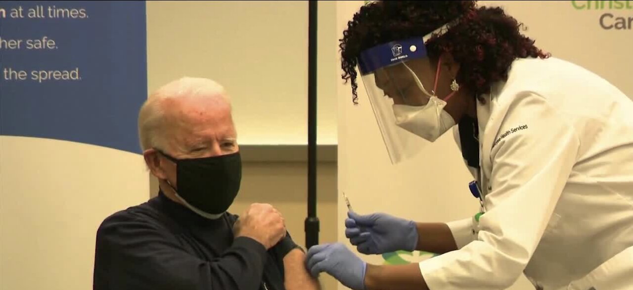 WATCH: Joe Biden receives COVID-19 vaccine