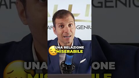 Non puoi ridurti ad avere delle relazioni miserabili.