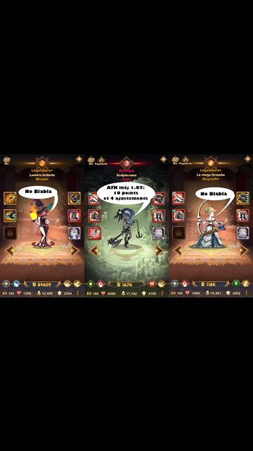 AFK Arena Txt MAJ 1.85 musique no blabla