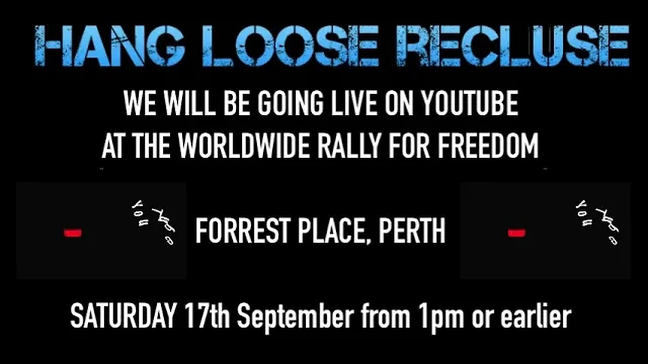 ⚠️PROMO : Worldwide Freedom Rally in Perth from around 1pm (Perth Time) - Saturday 17th July