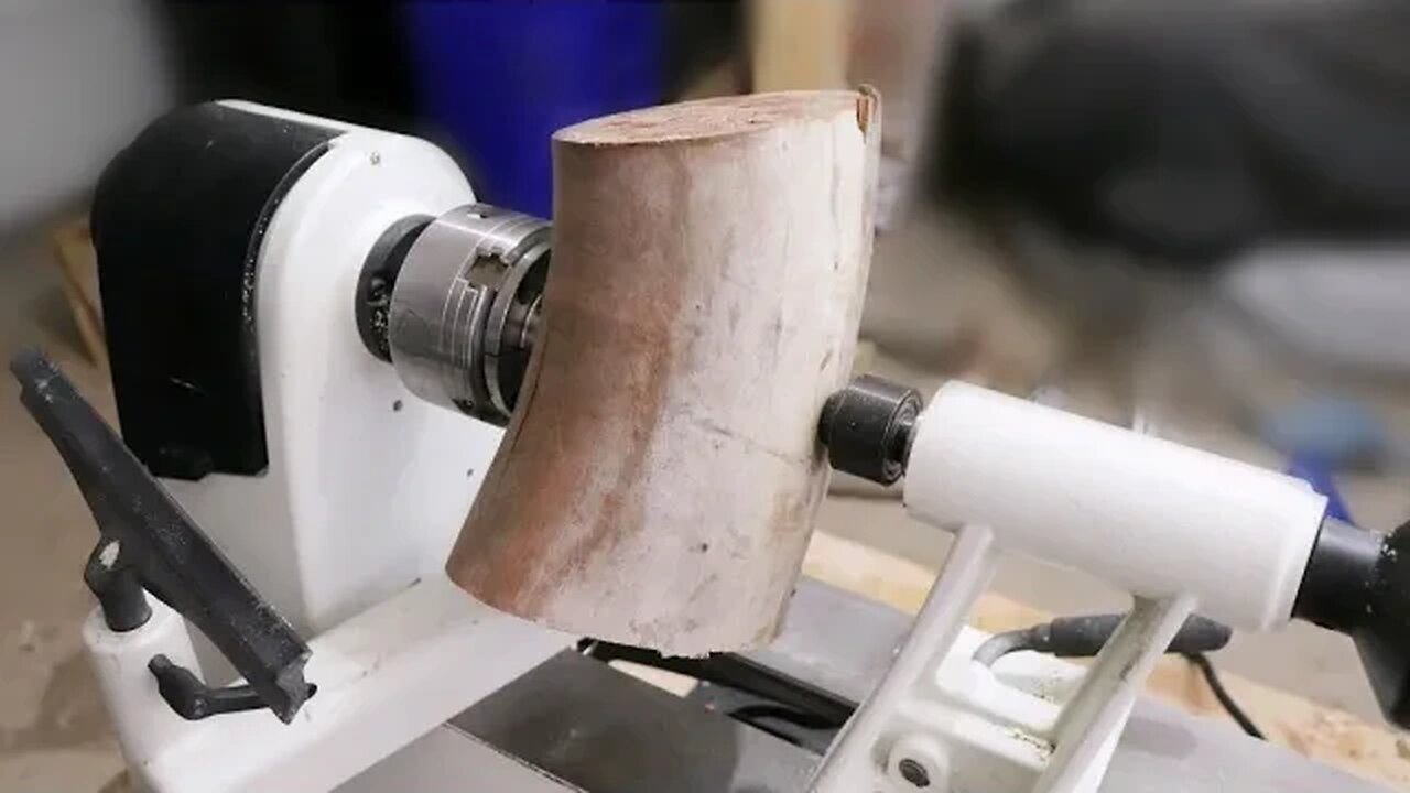 Wood Turning a Log into a Bowl