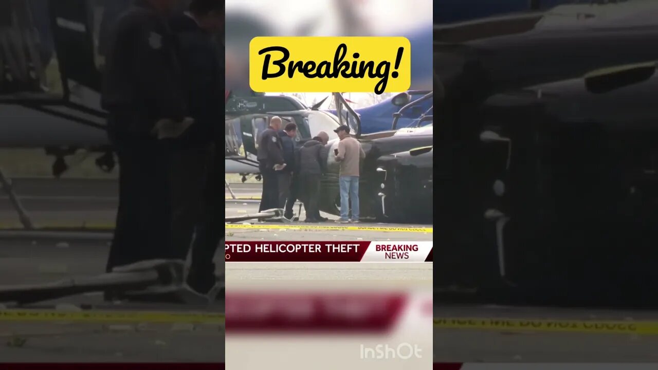 Stolen Helicopter Crashes in Sacramento! Several Others Broken Into #shorts #sacramento