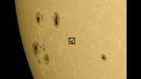 Major Sunspots and Earths Size Compared to Them