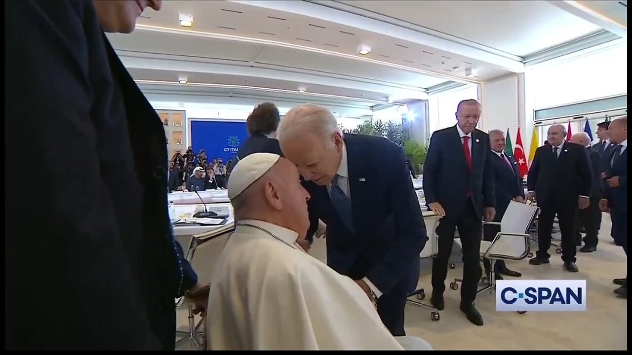 The Pope Looks Uncomfortable As Biden Gets Way Too Close