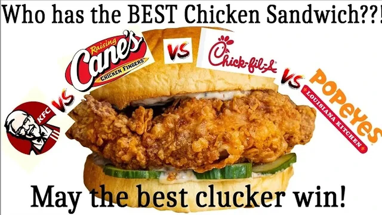 BEST National Chain Chicken Sandwich #chickensandwich