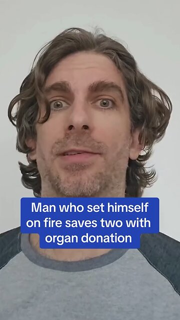 Self immolator saves two lives!