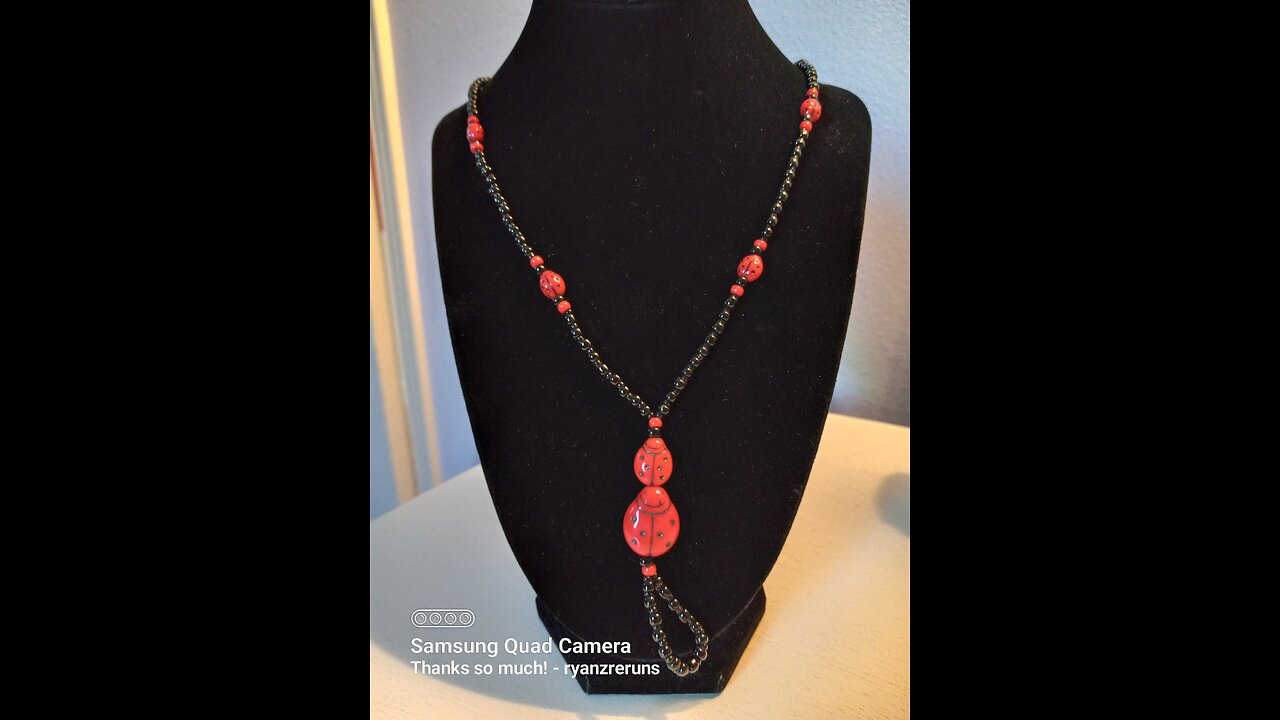 Lady Bug Necklace