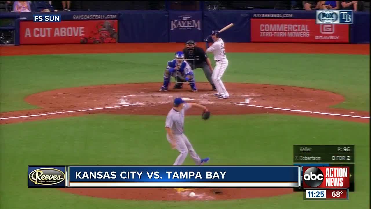 New dad Mike Zunino hits 2-run home run to help Tampa Bay Rays rally past Kansas City Royals