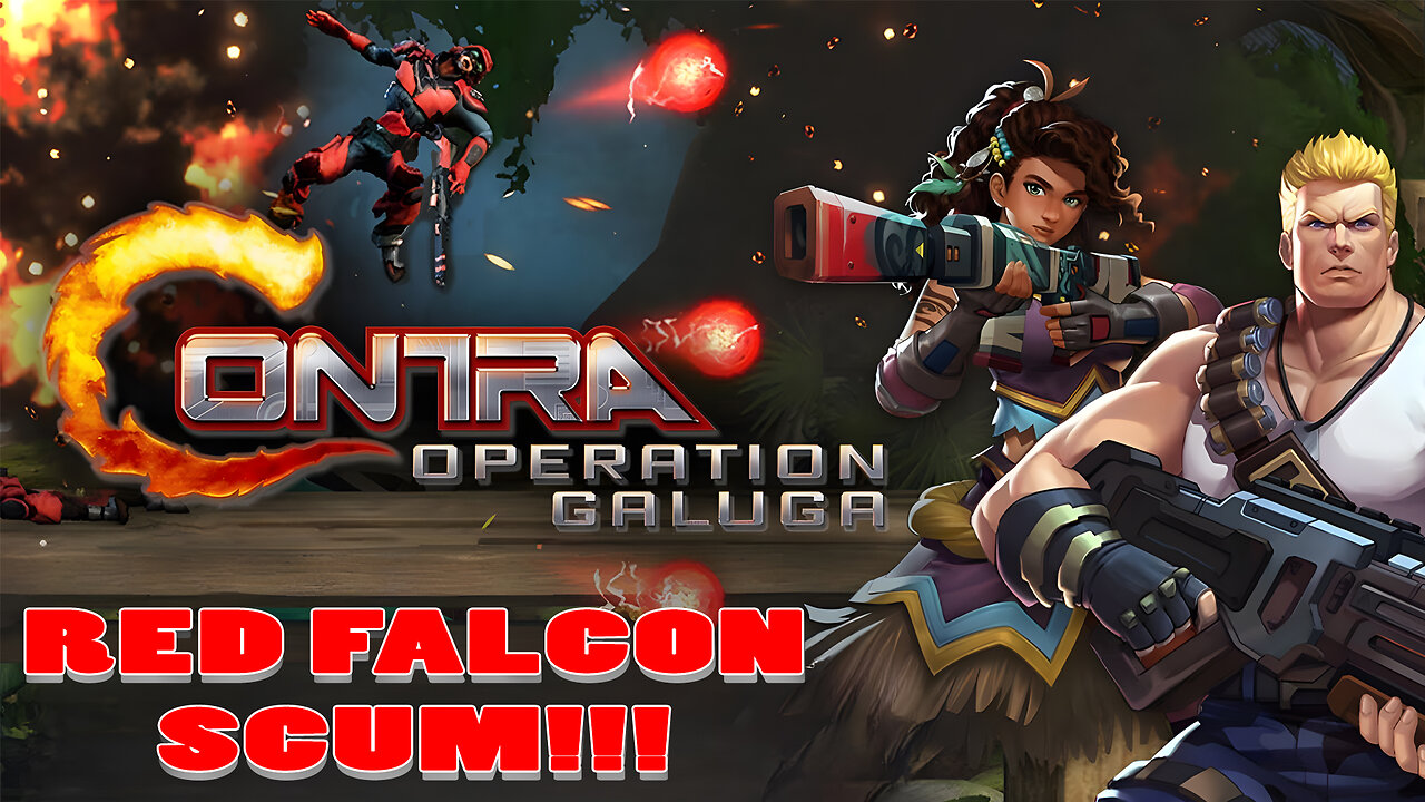 Contra Operation Galuga: RED FALCON SCUM!!! #RumbleGaming