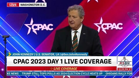 FULL SPEECH: Sen. John Kennedy (LA) - CPAC Washington D.C. - Day One - 3/2/2023