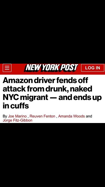 NYC migrant attacks Amazon driver