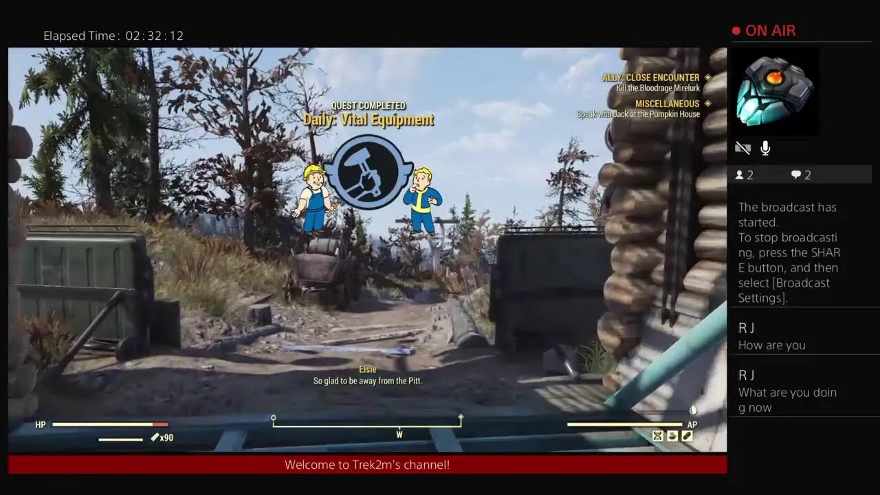 Trek2m is Playing Apocalyptic Waste Land of Fallout 76 Day 860