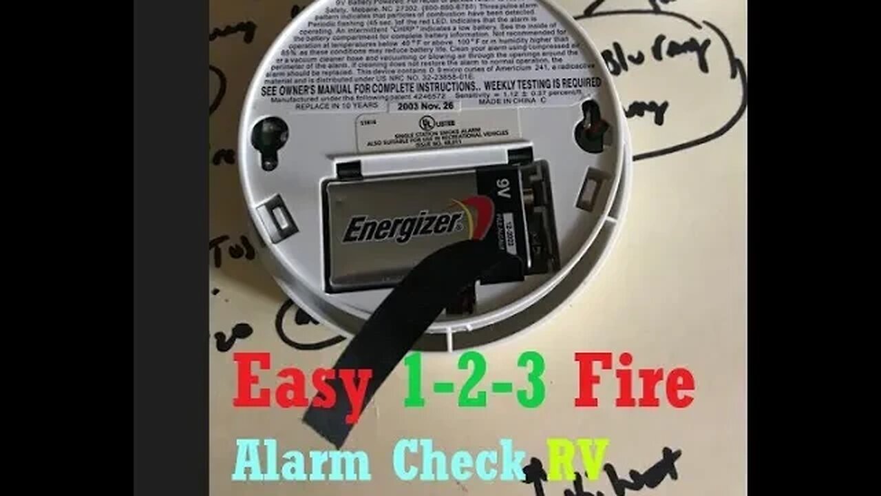 Fire Alarm Test | RV Life | Kidde Fire Sentry 0914 | How to Check 1-2-3 DIY 101 Safety First