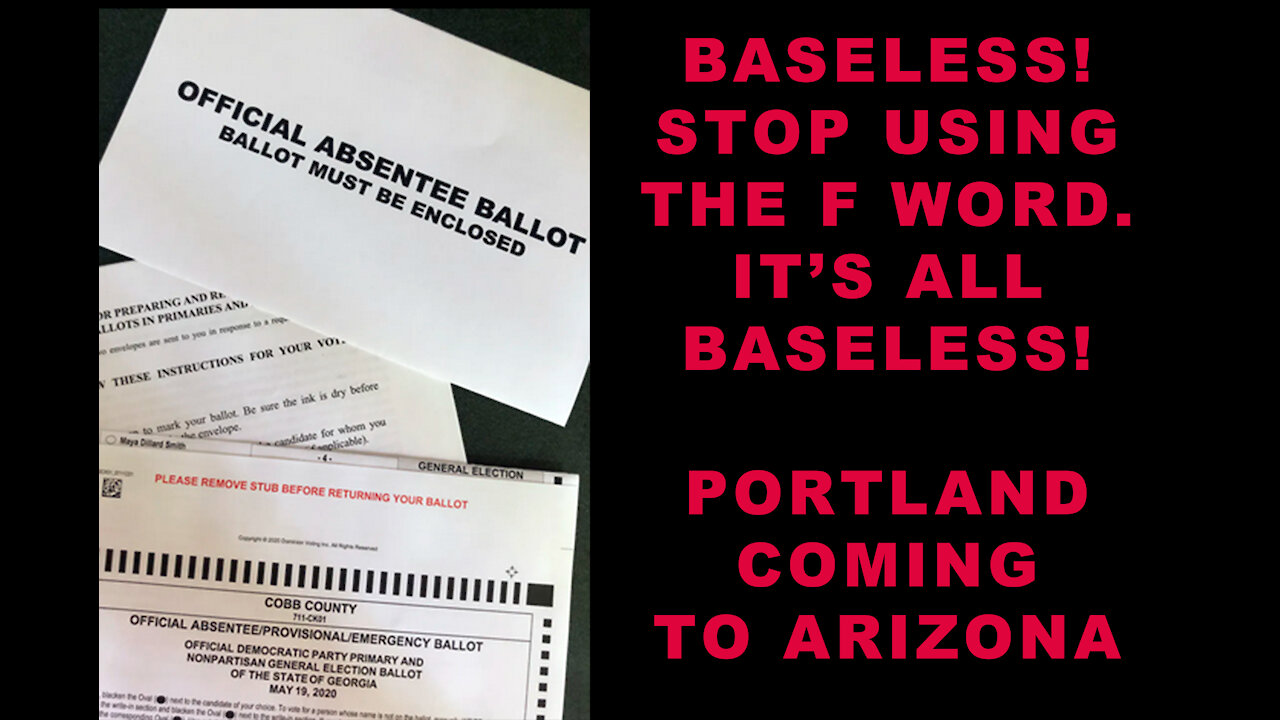 EVERYTHING IS “BASELESS!!” | The Portland crowd is coming to Arizona | Pat Colebeck under fire