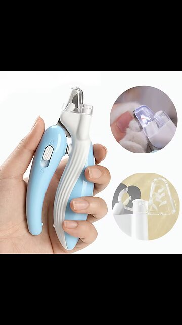Professional Pet Nail Clippers with Led Light Pet Claw Grooming Scissors for Dogs Cats