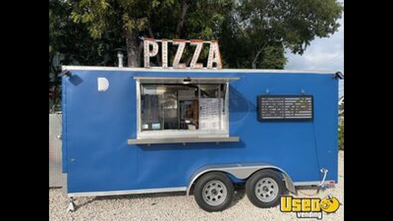 Remodeled - 2013 7' x 16' Pizza Concession Trailer with 2023 Kitchen Build-Out for Sale in Florida!