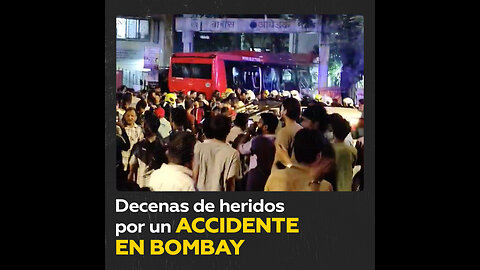 Trágico accidente de autobús en Bombay, India, deja seis muertos