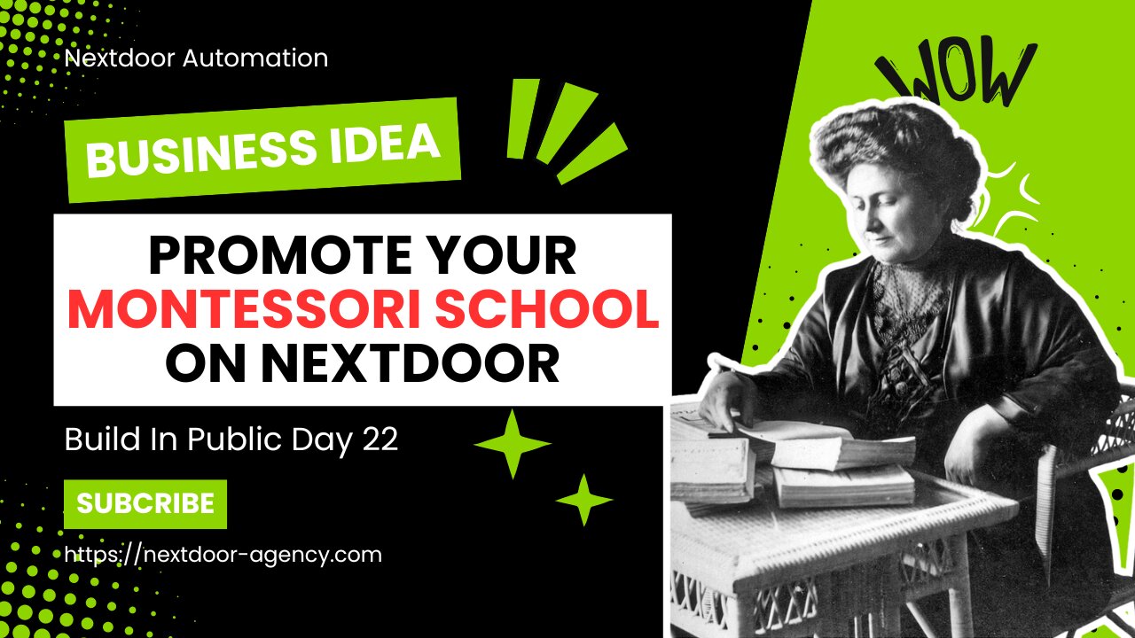 Nextdoor Montessori School in Vancouver - Build In Public Day 22