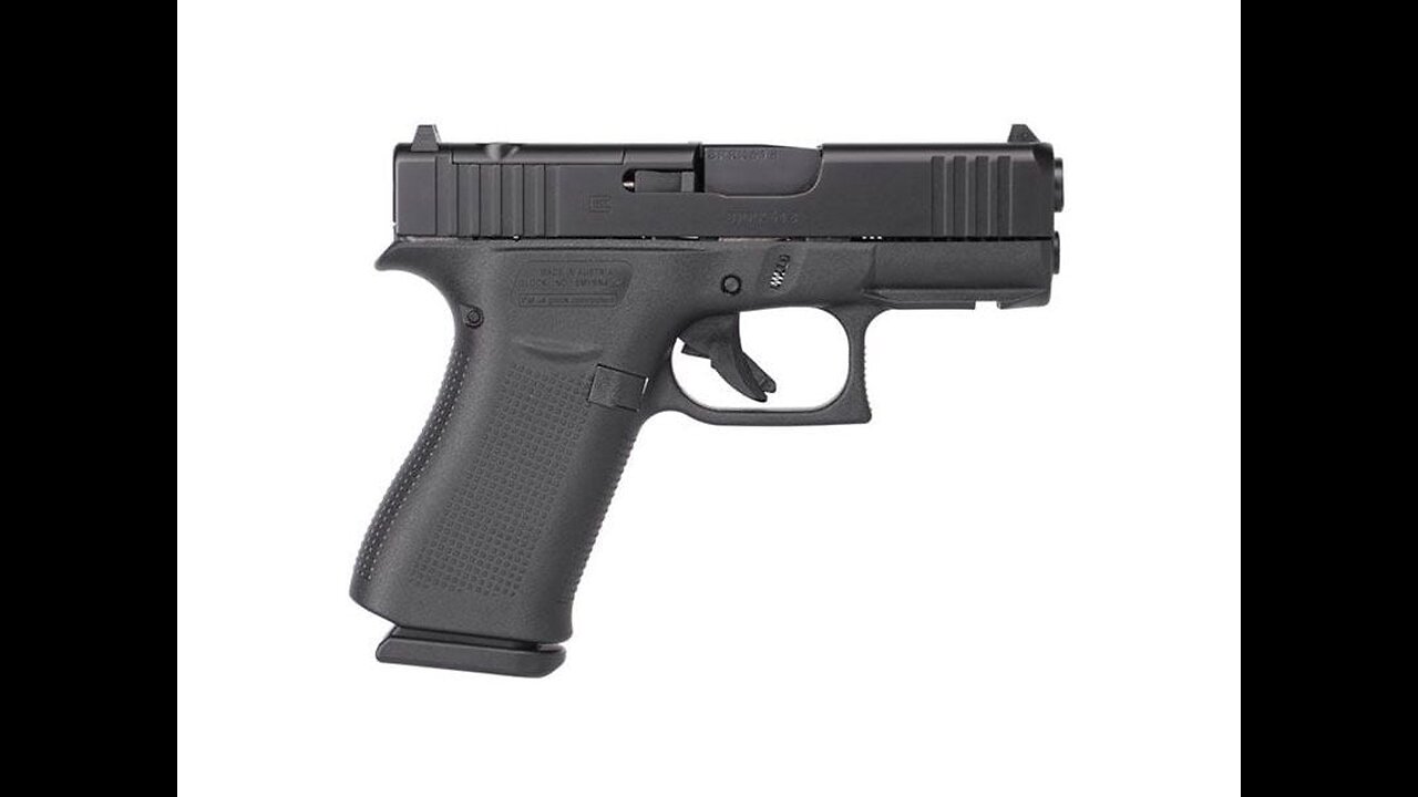 Glock 43X MOS 9mm Pistol, Black