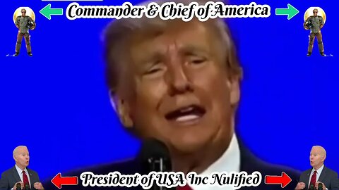 Trump19th The Commander & Chief of America. Biden The President of USA Inc Bankrupt & Nulifed.🎵MMGM🎵