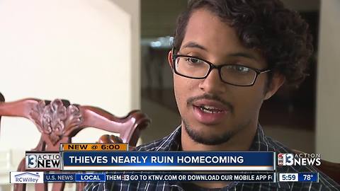 Neighbors rally around high school student in Las Vegas after thieves try to ruin his homecoming