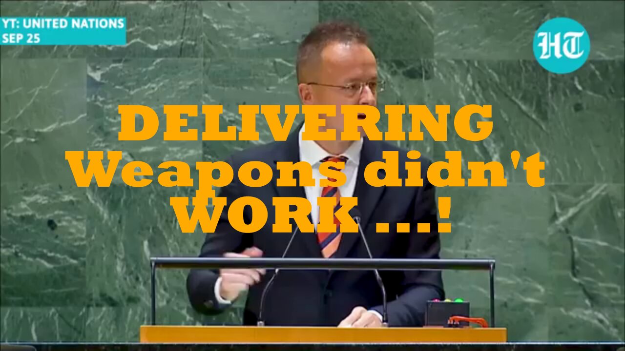 DELIVERING Weapons to Ukraine didnt work...!