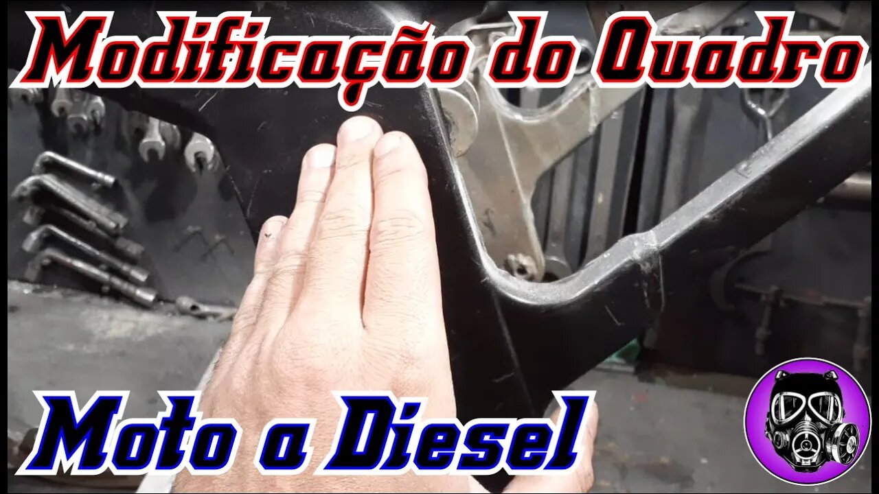 Modificação do Quadro 02 - Sunset 81 ( Moto a Diesel de Goiânia )