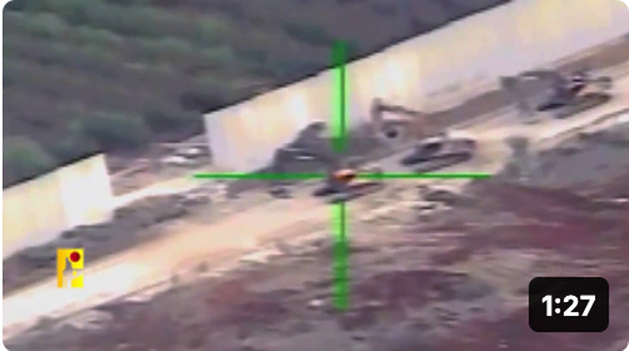 🇮🇱/ 🇱🇧 Hezbollah using an "Almas" ATGM on an Israeli Engineering Excavator