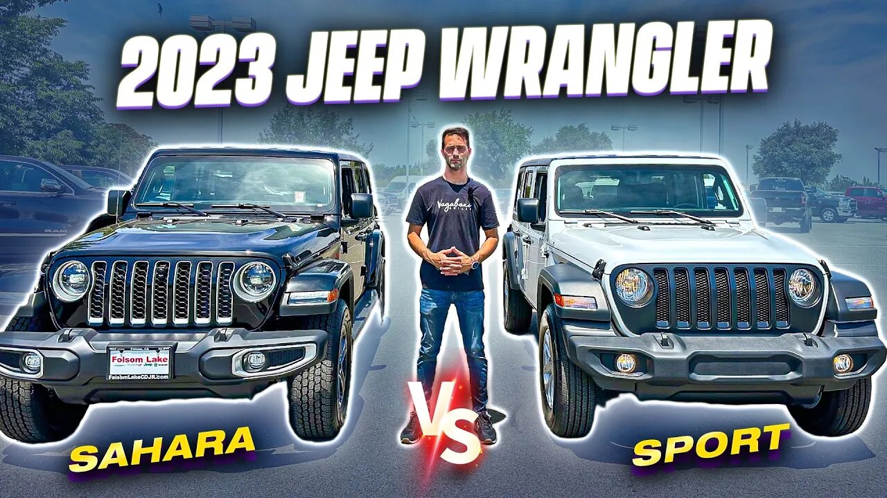 2023 Jeep Wrangler Sahara vs Sport