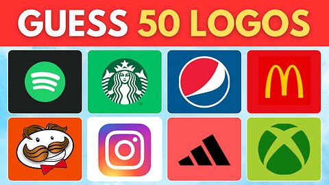 Can you guess the logo? 50 Famous logos
