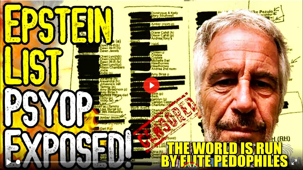 EPSTEIN LIST PSYOP EXPOSED! - Latest Release Is NOT A Client List! - What Do The Documents Say?