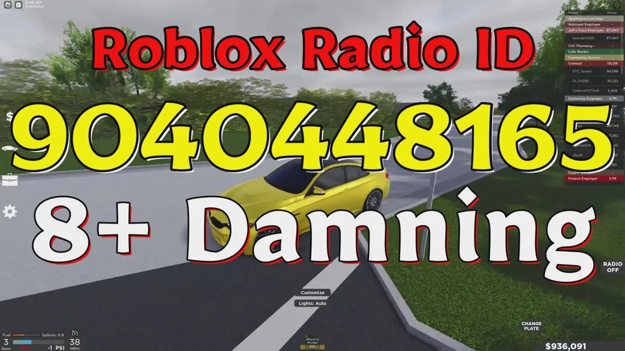 Damning Roblox Radio Codes/IDs