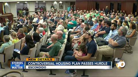 Controversial housing plan passes hurdle