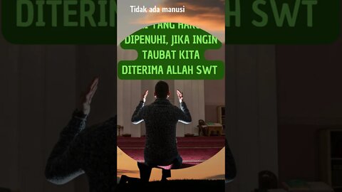 Ini Syarat Taubat Diterima Allah SWT