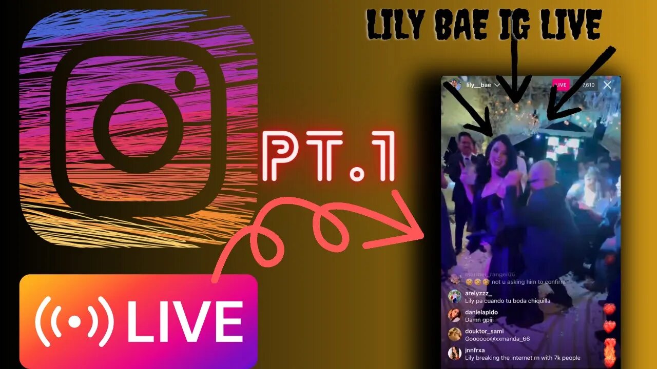 LILY BAE IG LIVE: Lily Bae At A Hispanic Wedding Function Filled Having A Blast (15/04/23) PT.1