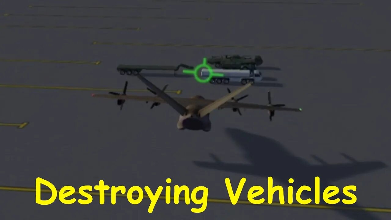 Destroying Vehicles With Planes | Turboprop Flight Simulator