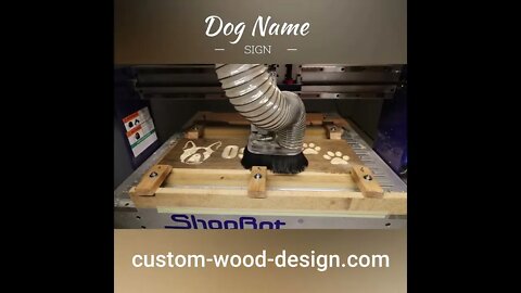 Dog Name wood sign // #shorts #woodsign #signmaking #cnc #viral #fyp #dog #dogs #dogname #doglife