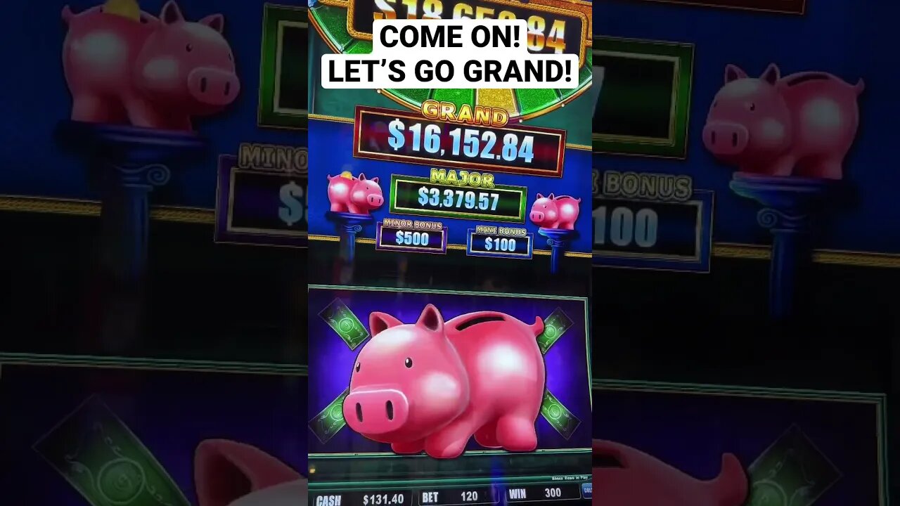 FULL SCREEN! LET’S GET A SUPERLOCK JACKPOT GRAND! Piggy Bankin Slot!