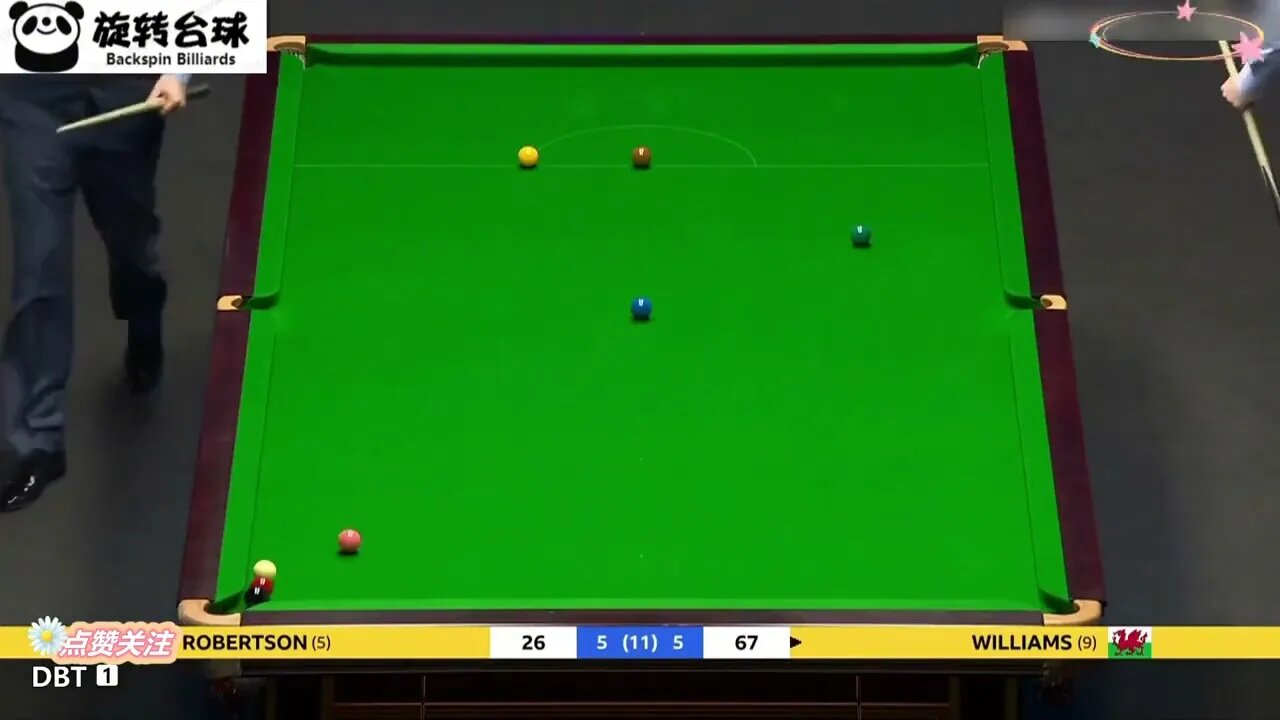 Snooker's best decisive game, with black balls blocking the bag @@@ 5