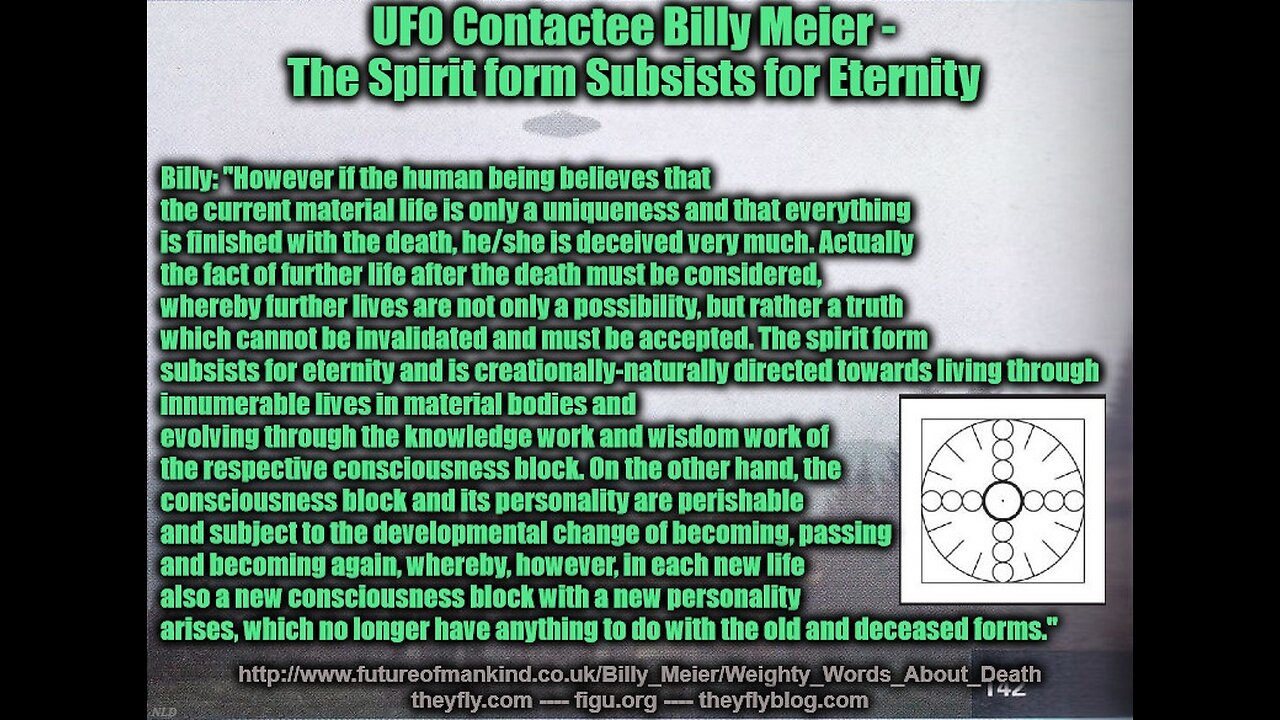 Billy Meier UFO Contact Reports - On what is Spirit
