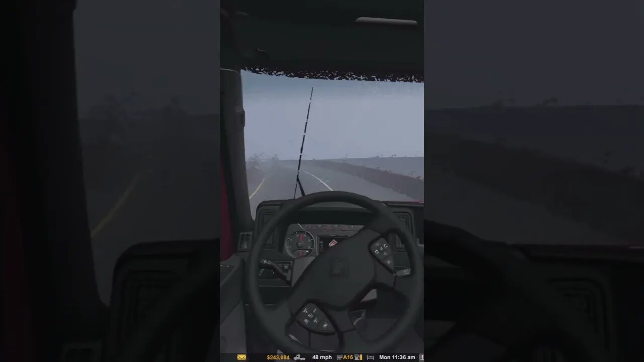 Foggy Start American Truck Simulator #shorts