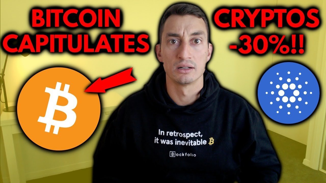 BITCOIN CAPITULATION | CRYPTOS -30% - Let's Talk!