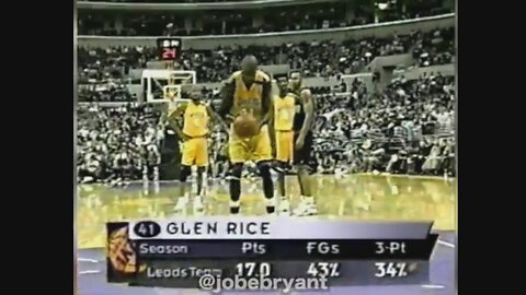 Glen Rice 19 Points 7 Ast Vs. Nuggets, 1999-2000.