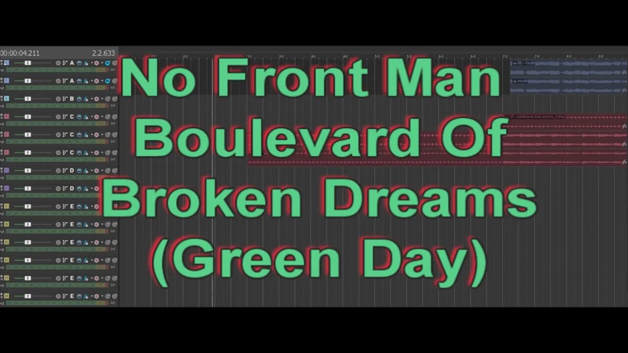 No Front Man - Boulevard Of Broken Dreams (Green Day)