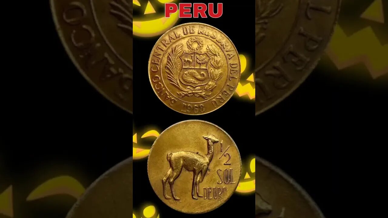 Peru ½ Sol 1968.#shorts #coinnotesz