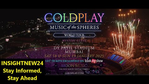 Music Of The Spheres World Tour 2025 | India | Coldplay|bookMyShow