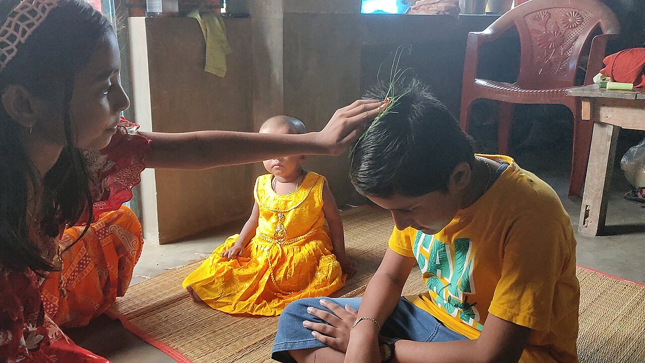 Ankan celebrate Bhai Fota Festival with his Sister.