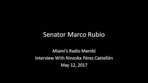 Rubio discusses Colombia on Radio Mambí