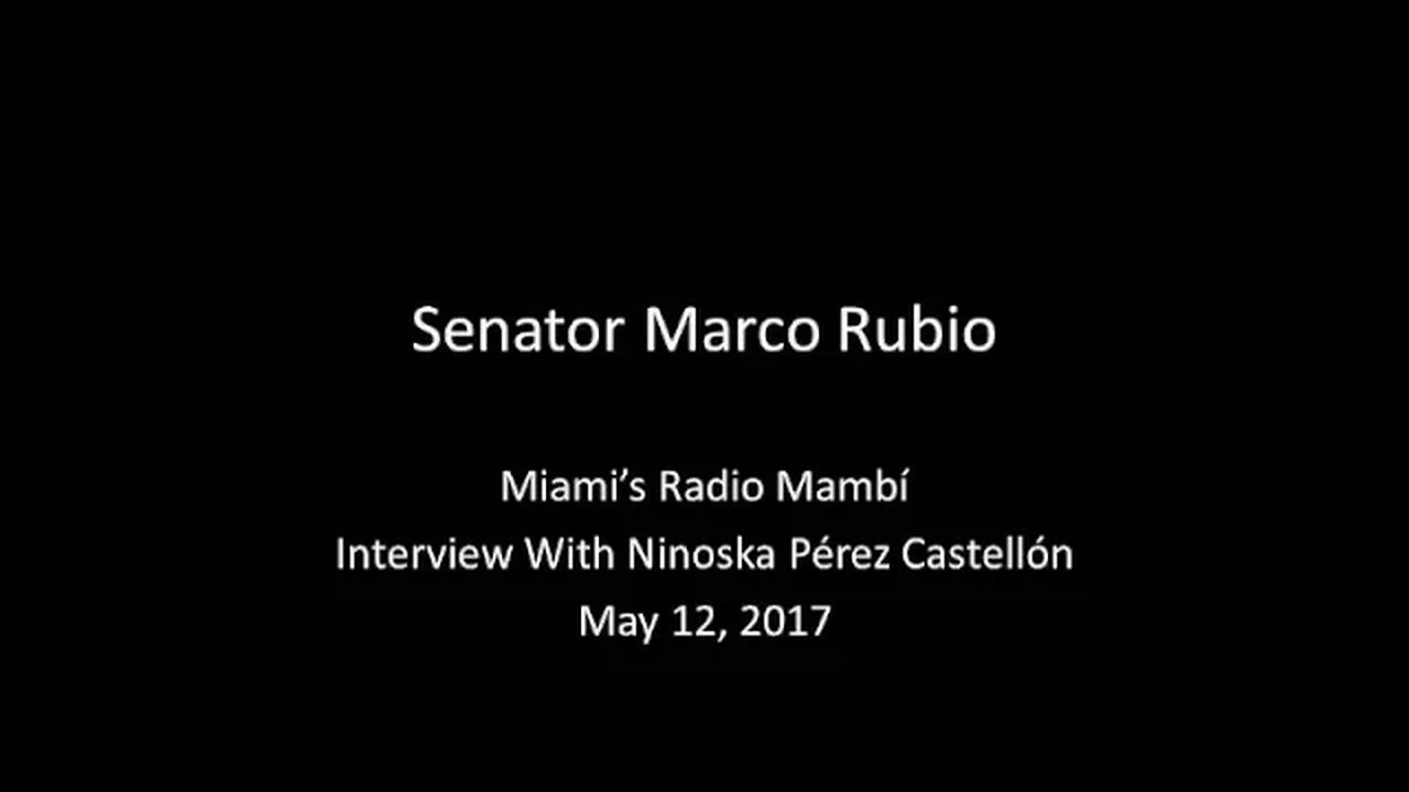 Rubio discusses Colombia on Radio Mambí