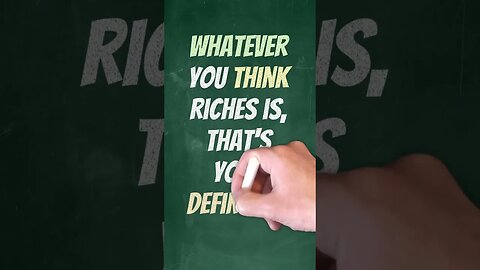 What Do You THINK Riches is? #albert #effort #louis #mcdonalds #success #building #failure